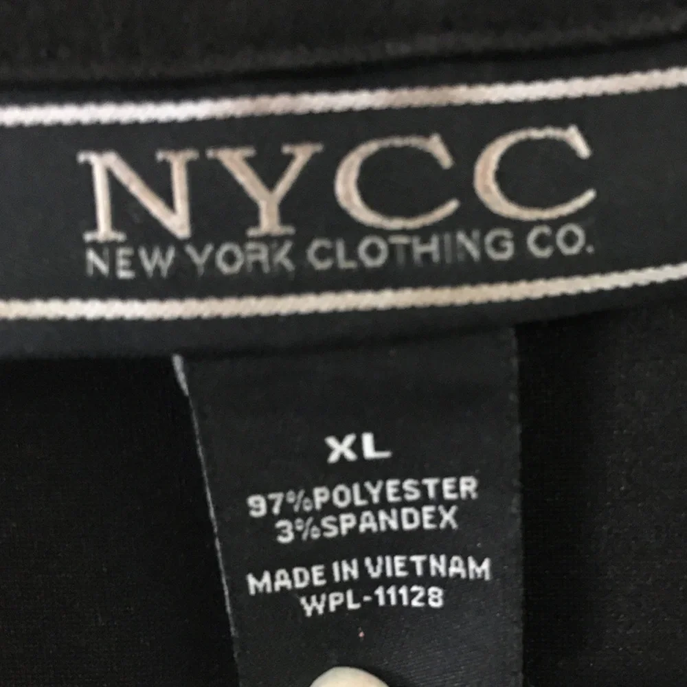 NYCC Lightweight Single Button Blazer XL Black 3/4 Ruched Sleeve Work Office - Picture 2 of 6